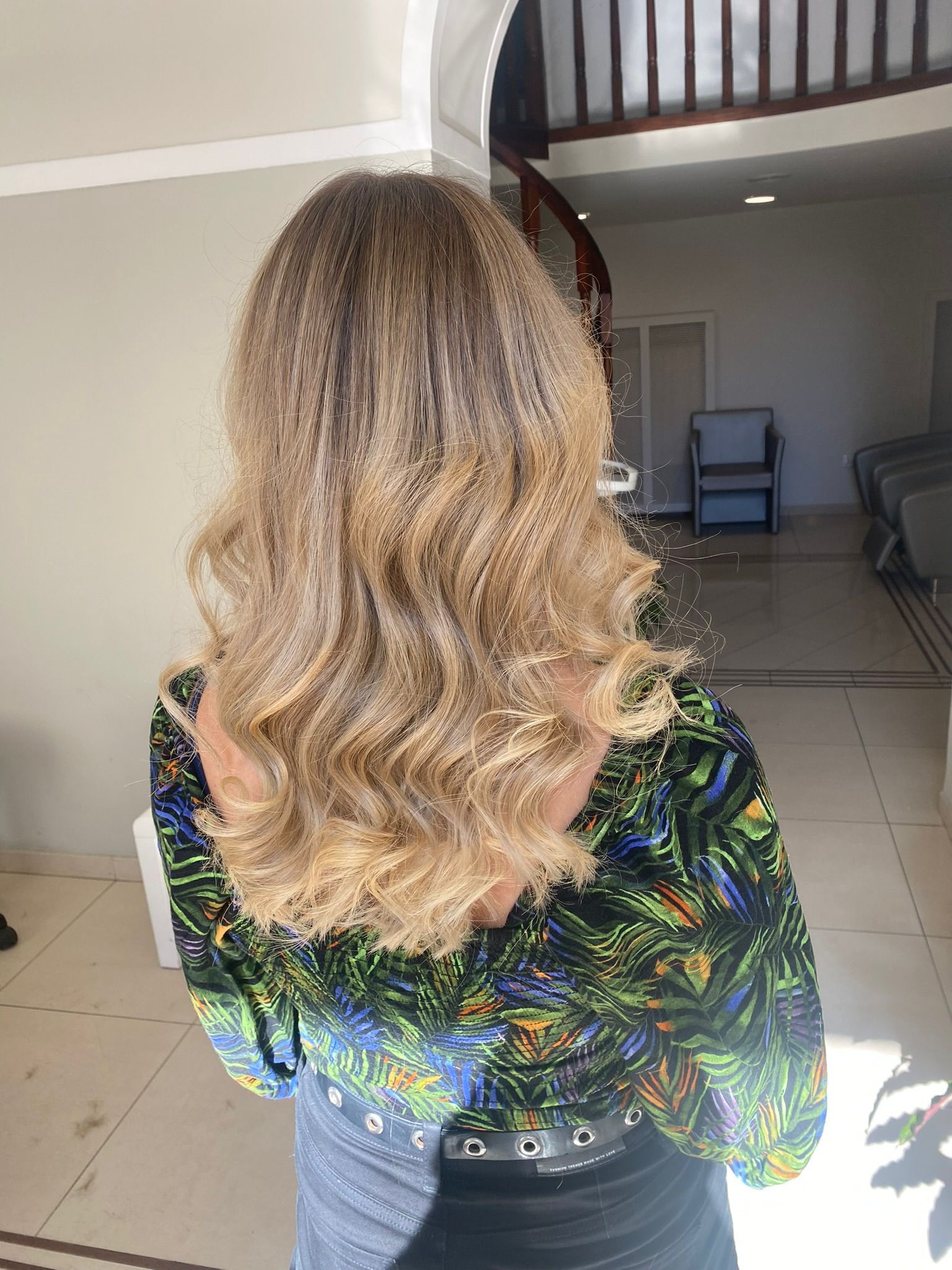 Balayage blond loki